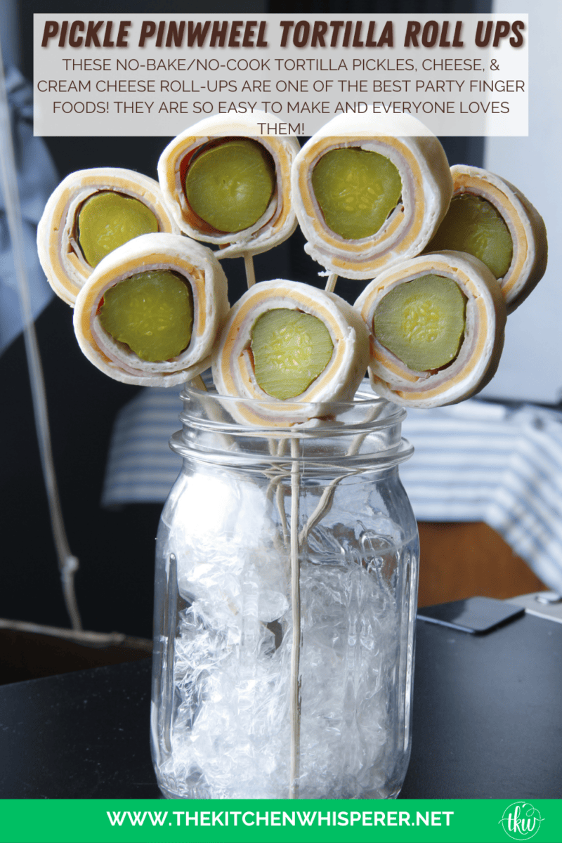 These no-bake/no-cook Tortilla Pickle, Cheese, & Cream cheese Roll-Ups are one of the best party finger foods! They are so easy to make and everyone loves them!