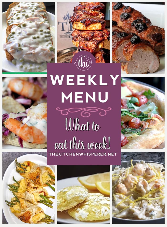 These Weekly Menu recipes allow you to get out of that same ol’ recipe rut and try some delicious and easy dishes! This week I highly recommend making Creamed Ham on Toast (SOS), Creole Shrimp Nachos, and Lemon Pepper Seafood Pasta.