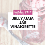 Forget getting the spatula out to clean out the last bit of jam or jelly in the jar! Instead whip up a simple salad vinaigrette!