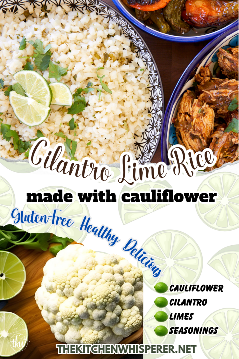 This riced cauliflower is gluten-Free, healthy, and absolutely delicious! Made in under 20 minutes and perfect as a side with your favorite Mexican meal, in a wrap, or as-is! Easy & Delicious Cilantro Lime Cauliflower Rice, cilantro lime cauliflower rice recipe, gluten-free cilantro lime rice, cauliflower rice, lime cilantro cauliflower rice, healthy rice, rice cauliflower, riced cilantro lime cauliflower, frozen cilantro lime cauliflower rice