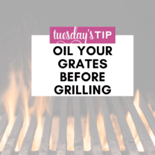Prevent your food from sticking and your grates from rusting by oiling them before each use! Oil Your Grates Before Grilling. grill tips, grilling seasoning, prevent food from sticking on the grill