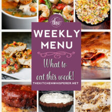 These Weekly Menu recipes allow you to get out of that same ol’ recipe rut and try some delicious and easy dishes! This week, I highly recommend making my Best Ever Pork Roast and Sauerkraut, Pepperoni Calzones, and Bacon Chicken Ranch Pasta Salad, weekly menu, pasta salad, pork & sauerkraut, calzone, penne pasta dinner, french silk tart, baked pasta, bacon vinaigrette