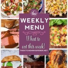 These Weekly Menu recipes allow you to get out of that same ol’ recipe rut and try some delicious and easy dishes! This week, I highly recommend making my Ultimate Ground Chicken Bacon Ranch Burger, Stone Fruit Summer Salad with Burrata & Prosciutto, and Instant Pot Mexican Pulled Chicken. Weekly Menu -7 Amazing Dinners Plus Dessert, meal prep recipes, pizza night, instant pot chicken, peach burrata, bacon chicken pasta salad, corned beef, beer can chicken