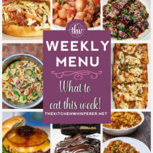 These Weekly Menu recipes allow you to get out of that same ol’ recipe rut and try some delicious and easy dishes! This week, I highly recommend making my Thai-style peanut Chicken Flatbread Pizza, The Most Amazing Pulled Chicken Sandwich with Crisp Apple Coleslaw, and Instant Pot Sticky Gochujang Pork Belly Burnt Ends. Weekly Menu - 7 Amazing Dinners Plus Dessert, weekly menu, labor day, pizza night, burnt ends, instant pot recipes, rice krispie treats