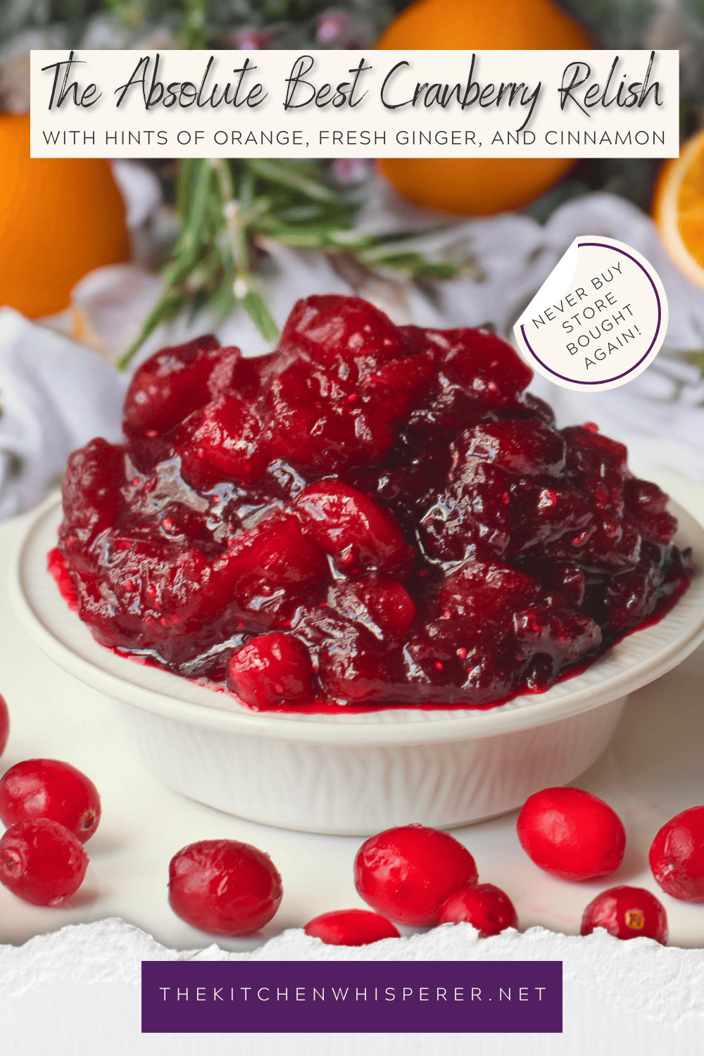 The best Cranberry Relish&hellip; ever!  No really, like EVER!