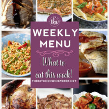These Weekly Menu recipes allow you to get out of that same ol’ recipe rut and try some delicious and easy dishes! This week, I highly recommend making my German Chocolate Cookies, Crunchy Cold Thai Noodles, and Pork Ragu. Weekly Menu – 7 Amazing Dinners Plus Dessert, pork ragu, pizza hand pies, german chocolate, pork tenderloin, candied nuts