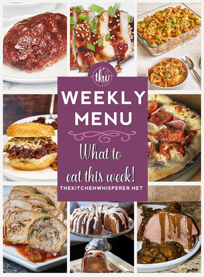 These Weekly Menu recipes allow you to get out of that same ol’ recipe rut and try some delicious and easy dishes! This week, I highly recommend making my Korean Gochujang Sticky Chicken Breasts, The Best Tangy & Smoky Cranberry Chipotle Pulled Pork Sliders, and Crock Pot Eye of Round with Mushroom & Onion Gravy. Weekly Menu – 7 Amazing Dinners Plus Dessert, easy recipes, dinner for the week, instant pot recipes. pulled pork, pizza night, crock pot eye of round, smoked meatloaf