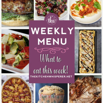 These Weekly Menu recipes allow you to get out of that same ol’ recipe rut and try some delicious and easy dishes! This week, I highly recommend making my Easy and Delicious One Pan Smoked Italian Ricotta Chicken, Instant Pot Sticky Gochujang Pork Belly Burnt Ends, and Butterscotch Sweet Potato Raisin Muffins. Weekly Menu – 7 Amazing Dinners Plus Dessert, pulled pork, artisan pizza, smoked chicken, cheesy chicken, burnt ends
