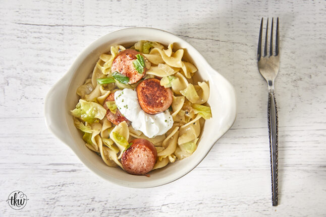 The Best Pittsburgh Haluski - Fried Cabbage and Noodles in Butter
