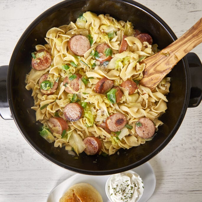 The Best Pittsburgh Haluski – Fried Cabbage and Noodles in Butter