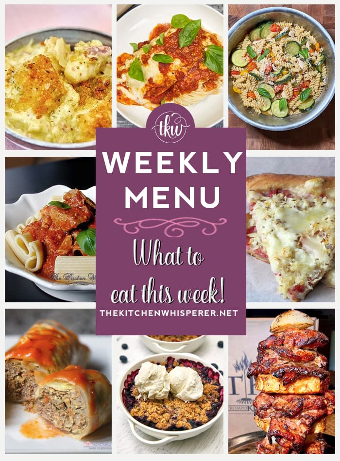 These Weekly Menu recipes allow you to get out of that same ol’ recipe rut and try some delicious and easy dishes! This week, I highly recommend making my Luck of the Irish Cheesy Reuben Gnocchi Casserole, Easy and Delicious One Pan Smoked Italian Ricotta Chicken, and Grilled Chicken al Pastor. weekly menu, Weekly Menu – 7 Amazing Dinners Plus Dessert, st patrick's day, corned beef and cabbage, guinness corned beef, reuben, leftover corned beef