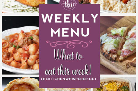 These Weekly Menu recipes allow you to get out of that same ol’ recipe rut and try some delicious and easy dishes! This week, I highly recommend making my BBQ Meatloaf Stacks, One Pot Cheesy Chili Beef Pasta, and Slow Cooker Honey Sesame Chicken. Weekly Menu – 7 Amazing Dinners Plus Dessert, flatbread pizza, meatloaf, pot roast, one pot dinners, slow cooker chicken