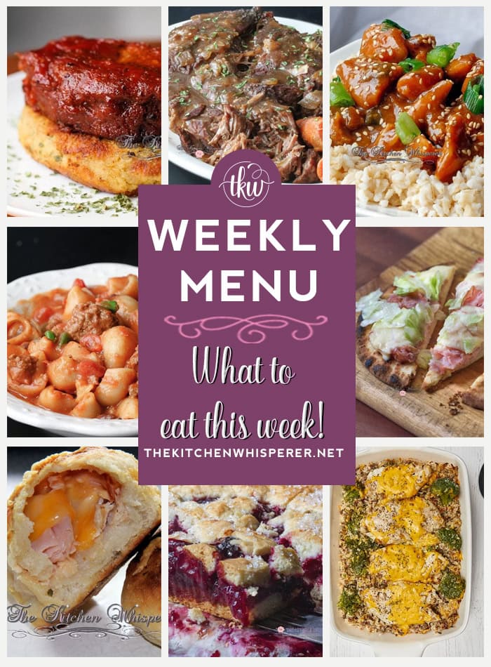 Weekly Menu – 7 Amazing Dinners Plus Dessert