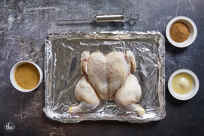 Level up your chicken dinner! Spatchcock-style smoked means a faster, more even cook, plus tips on how to get crispy skin on a pellet smoker. Grab my competition secret hot honey butter injection tips! It's the secret to getting incredibly tender, juiciest, flavorful chickens you'll ever eat!