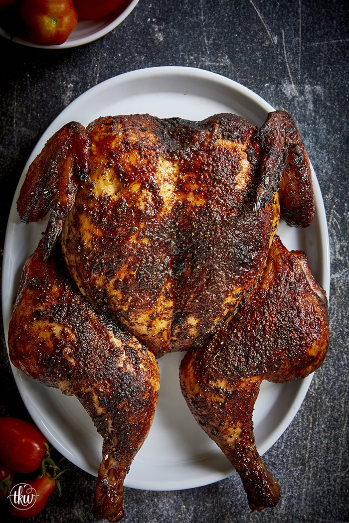 Level up your chicken dinner! Spatchcock-style smoked means a faster, more even cook, plus tips on how to get crispy skin on a pellet smoker. Grab my competition secret hot honey butter injection tips! It's the secret to getting incredibly tender, juiciest, flavorful chickens you'll ever eat!