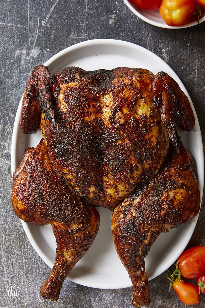 Level up your chicken dinner! Spatchcock-style smoked means a faster, more even cook, plus tips on how to get crispy skin on a pellet smoker. Grab my competition secret hot honey butter injection tips! It's the secret to getting incredibly tender, juiciest, flavorful chickens you'll ever eat!