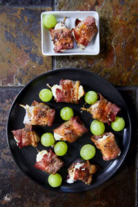 Easy Bacon Wrapped Goat Cheese Stuffed Figs