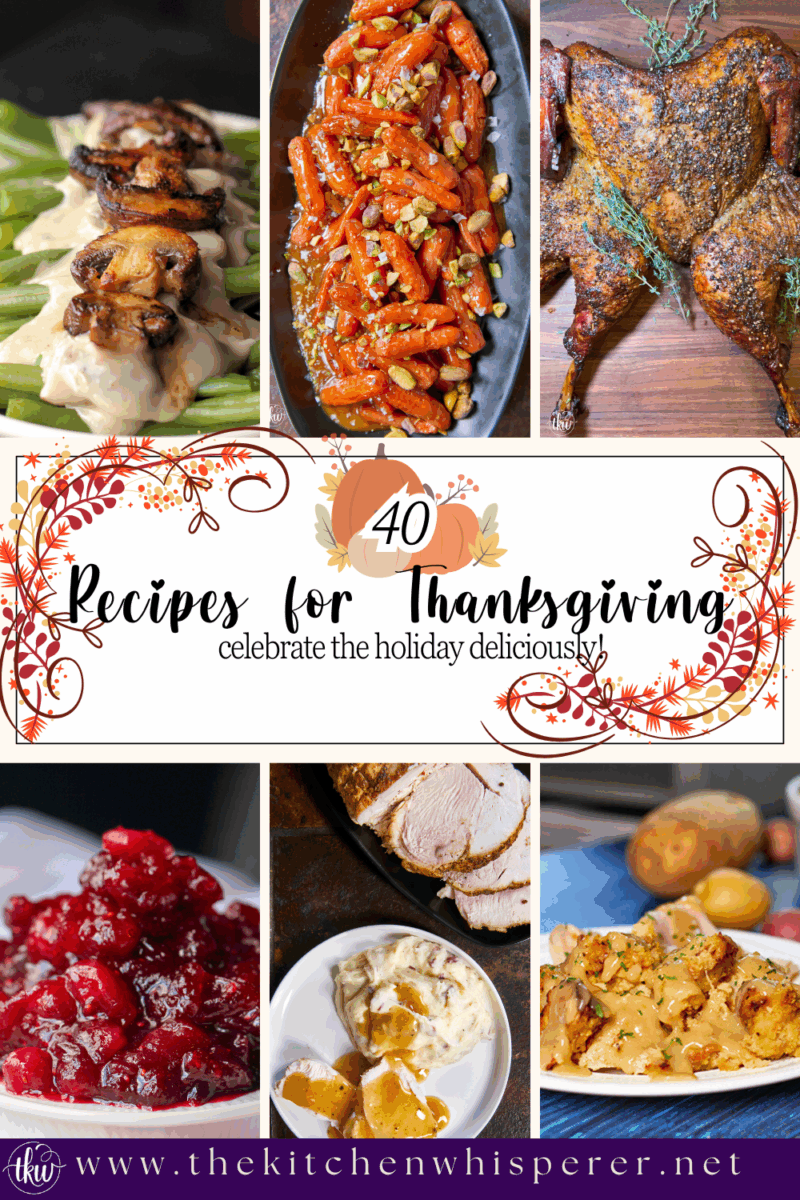 A collection of Thanksgiving-inspired recipes to celebrate the holiday deliciously. These 40 recipes will have you and your guests gobbling everything up!