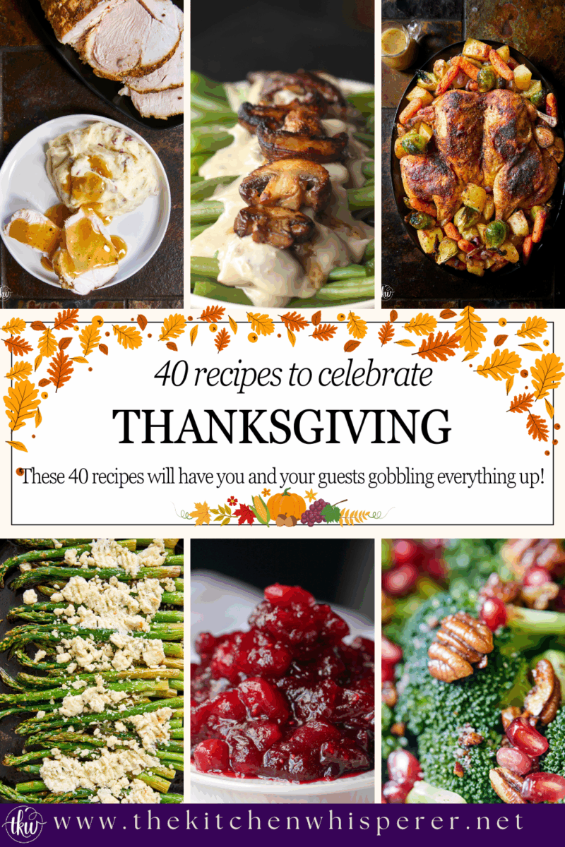 A collection of Thanksgiving-inspired recipes to celebrate the holiday deliciously. These 40 recipes will have you and your guests gobbling everything up!