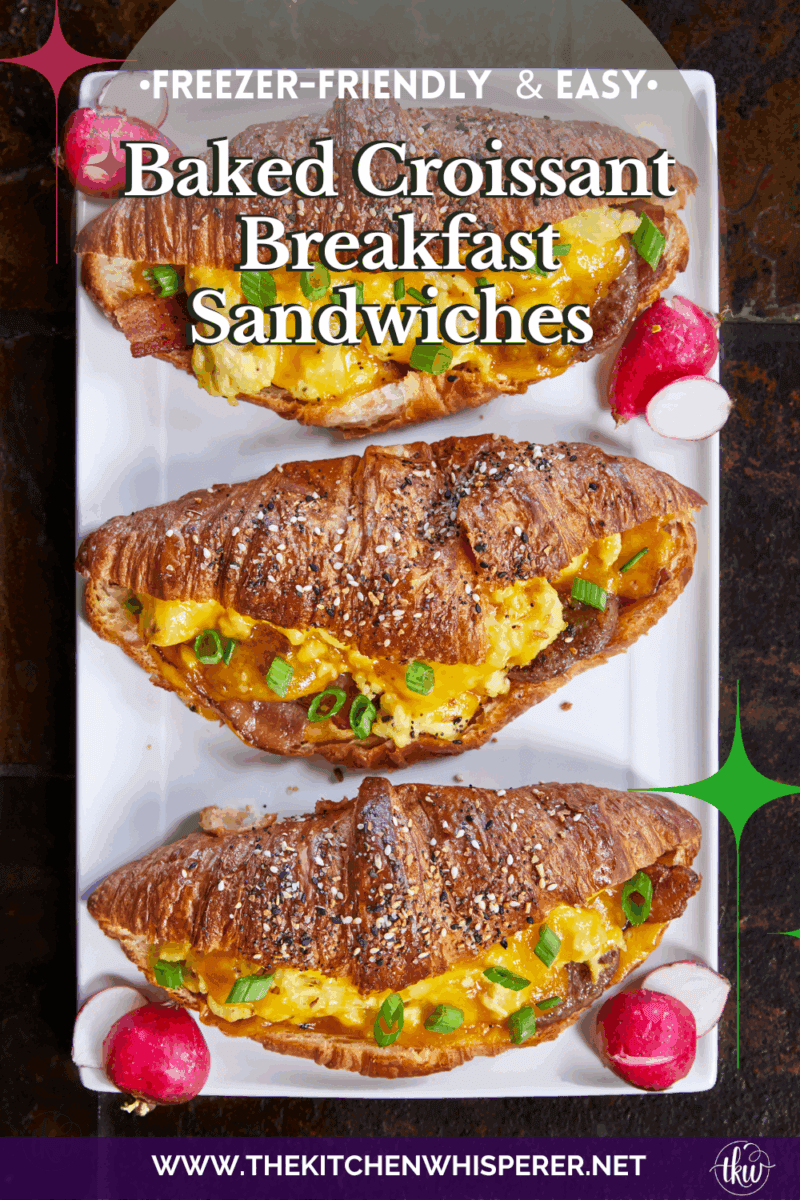 Flaky, buttery croissants stuffed with fluffy eggs, crispy bacon, savory sausage, melty cheese, and a luscious maple Dijon butter. They bake up golden, freeze like a dream, and deliver a bite of pure breakfast bliss any time of the day!