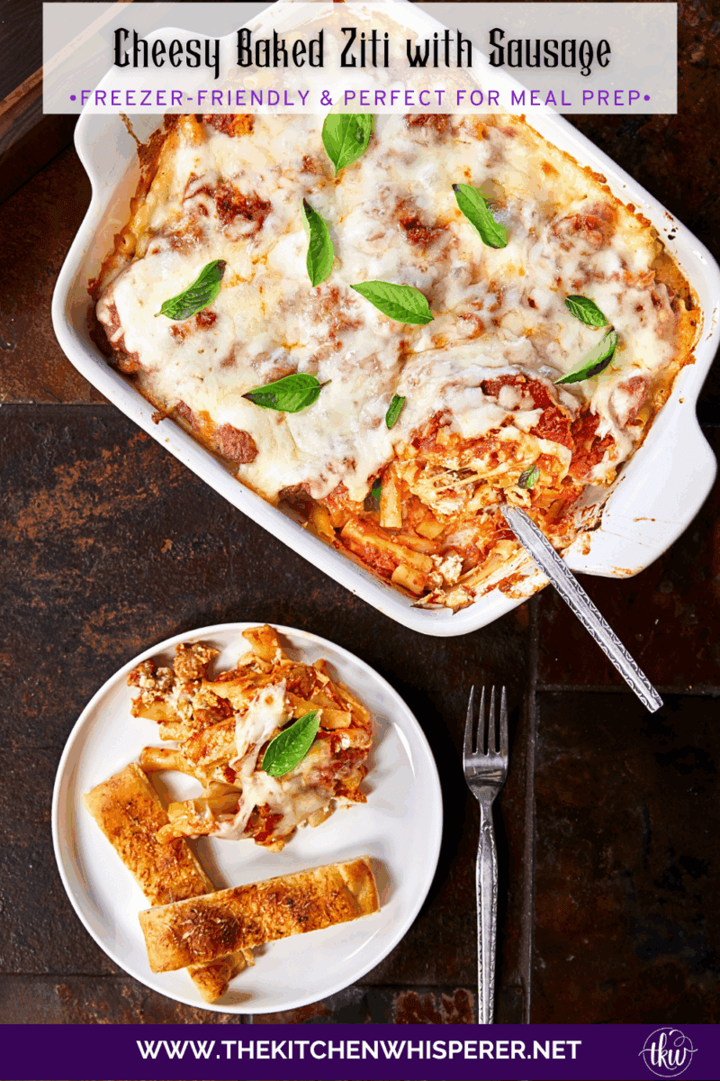 When you need something warm, hearty, & comforting that everyone will love, this dish always hits the spot. Layers of rich marinara, tender ziti, creamy three-cheese ricotta filling, and zesty Italian sausage come together to create a bubbling, irresistibly cheesy dinner everyone will love.