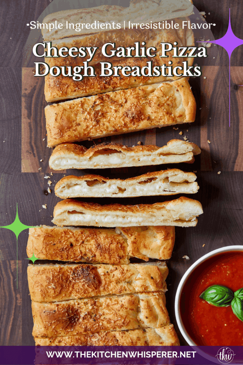 These cheese-stuffed breadsticks are the perfect blend of warm pizza dough, savory garlic butter, and gooey mozzarella for an irresistible bite! Made with simple pantry ingredients, they come together quickly for a delicious snack or the perfect side to any pizza or pasta night.