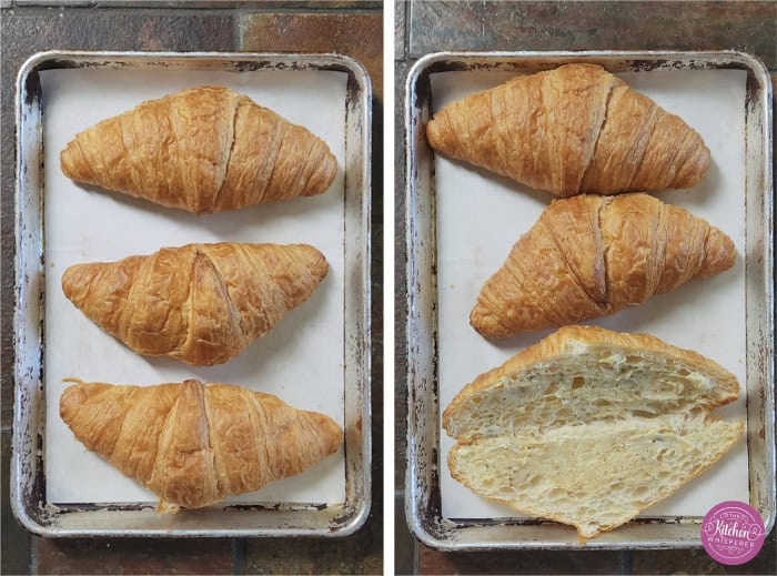 Buttery, flaky croissants stuffed with garlic butter spread, Boursin cheese, Italian meats, artichoke hearts, and mozzarella cheese. Topped with tomato slices, fresh basil, and a drizzle of balsamic glaze, they bake up perfectly golden, freeze beautifully, and are an easy Italian-inspired meal anytime!