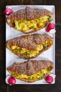 Easy Baked Croissant Breakfast Sandwiches