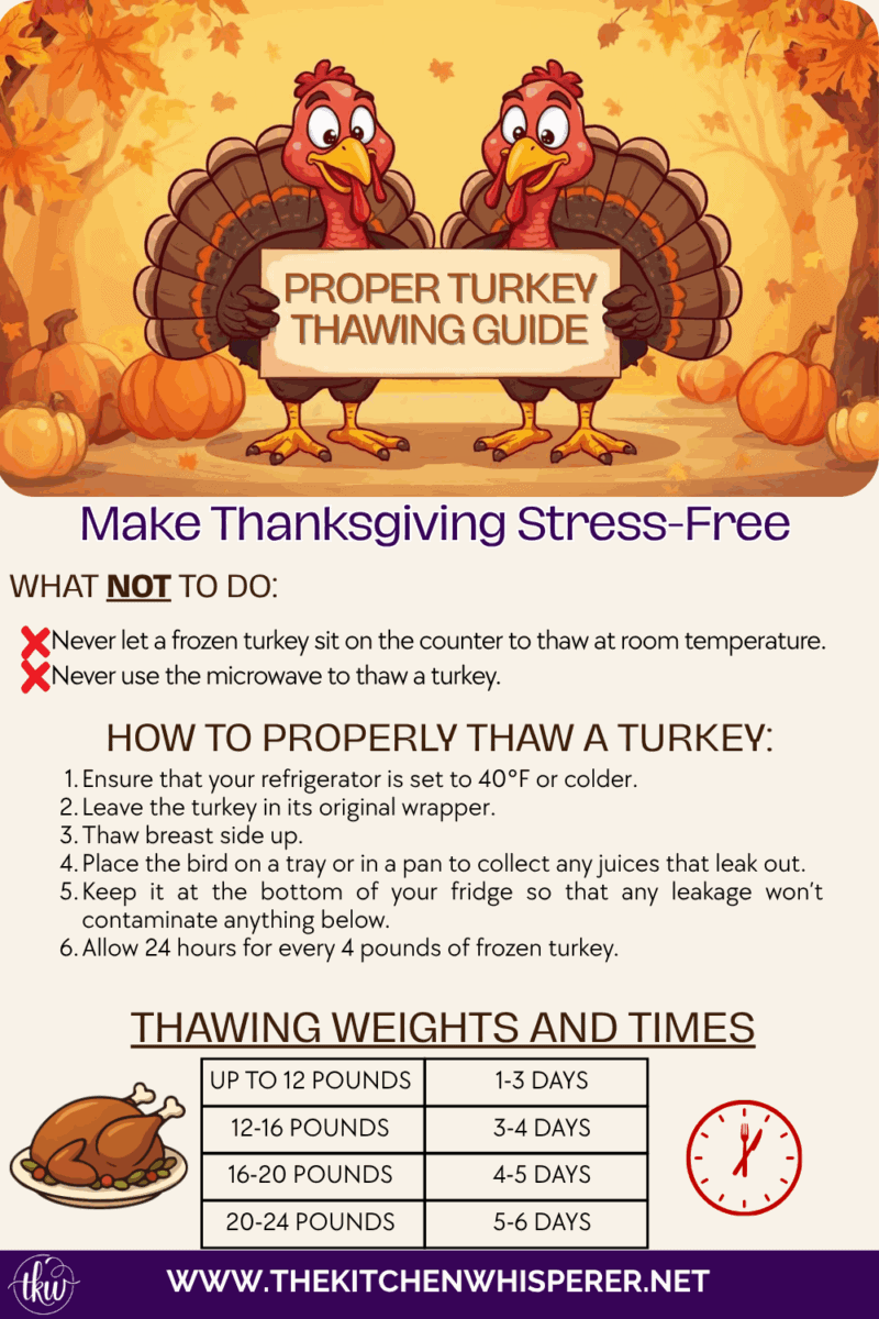 Whether you’re roasting your first turkey or are a seasoned pro, use this as your guide on how to properly thaw a turkey!