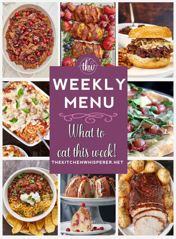 These Weekly Menu recipes allow you to get out of that same ol’ recipe rut and try some delicious and easy dishes!