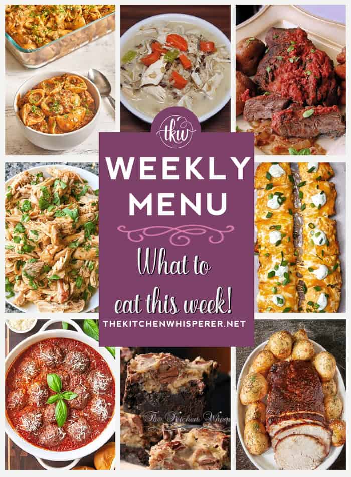 These Weekly Menu recipes allow you to get out of that same ol’ recipe rut and try some delicious and easy dishes!