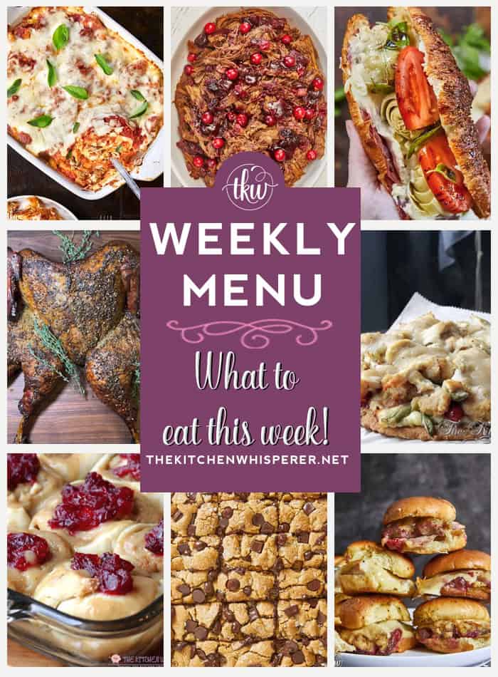 These Weekly Menu recipes allow you to get out of that same ol’ recipe rut and try some delicious and easy dishes!