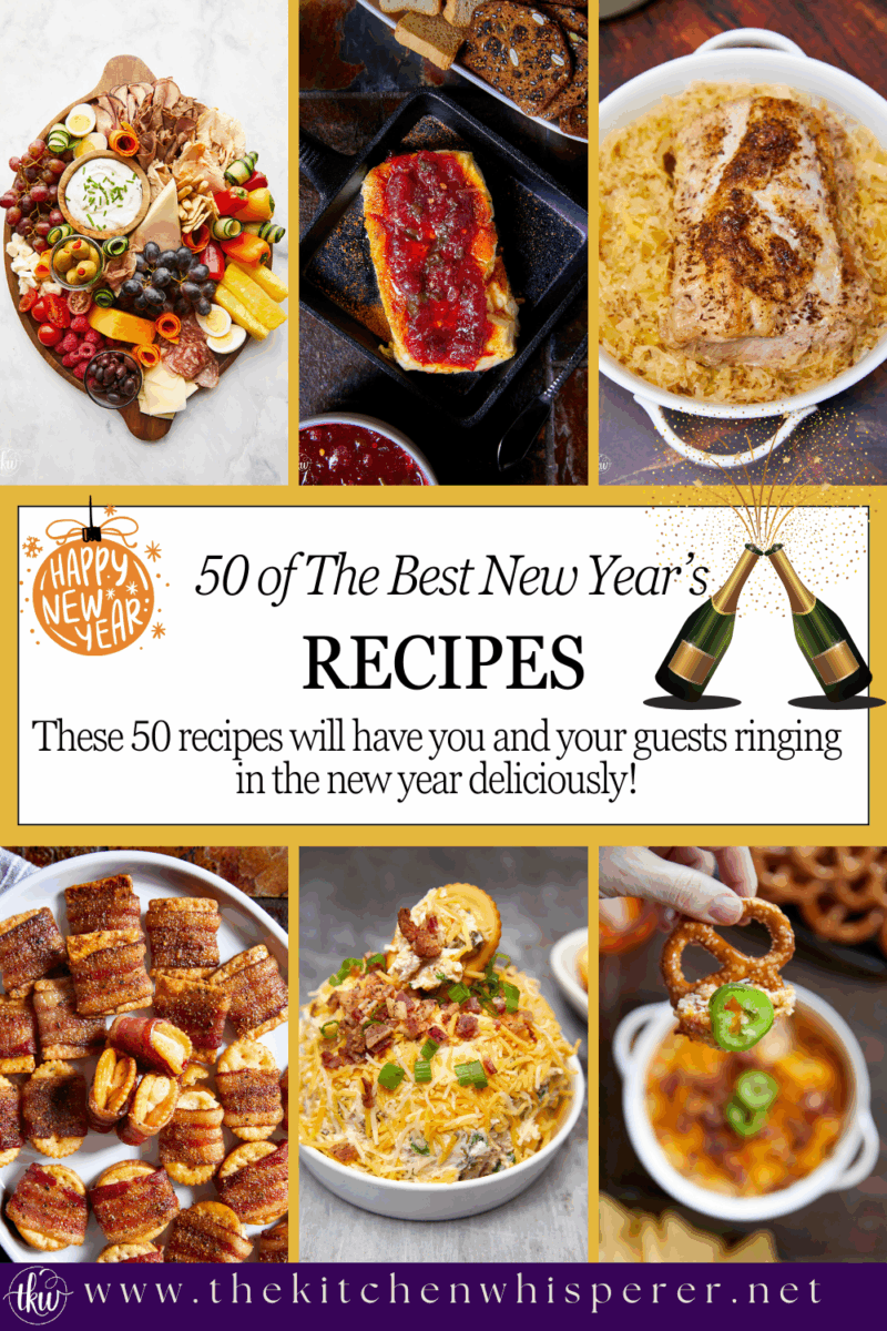 A collection of New Year’s Eve-inspired recipes to celebrate the holiday. These 50 recipes will have you and your guests ringing in the new year deliciously!