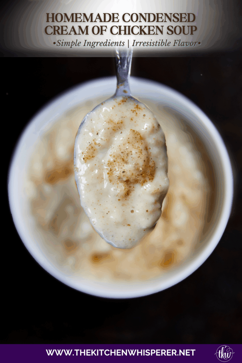 This from-scratch cream of chicken soup takes less than 10 minutes to make, uses five pantry staples, & tastes miles better than anything from a can. Made with real, budget-friendly ingredients, it's a rich, versatile base soup with endless recipe possibilities!