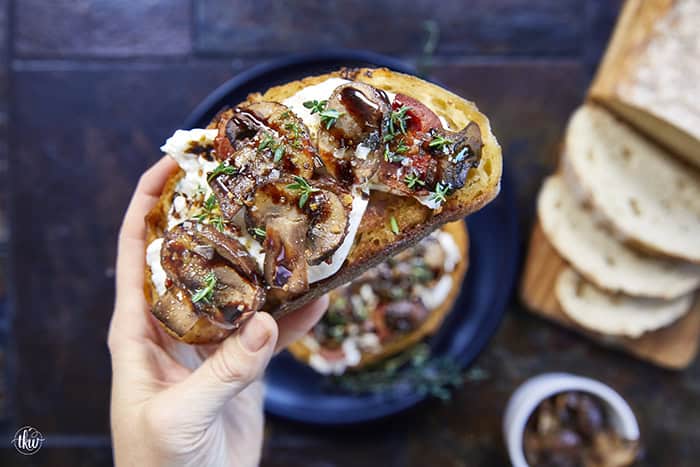 Made with sautéed mushrooms, crispy bacon, and creamy burrata, these grilled toast bites are an easy, one-pan dish that tastes restaurant-worthy. Perfect for entertaining or an indulgent lunch, this simple crostini is always a showstopper.