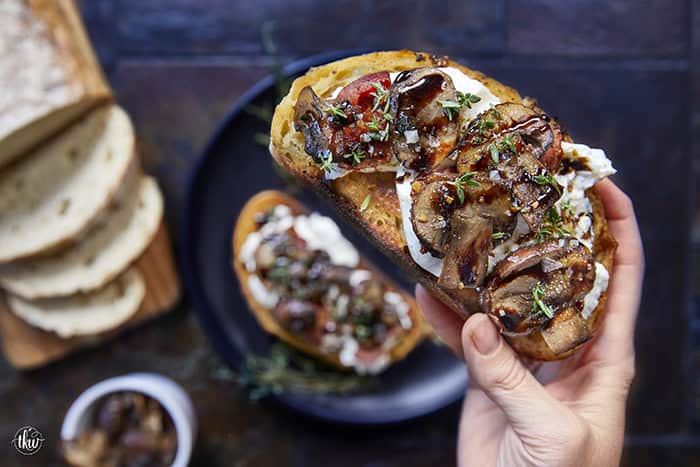 Made with sautéed mushrooms, crispy bacon, and creamy burrata, these grilled toast bites are an easy, one-pan dish that tastes restaurant-worthy. Perfect for entertaining or an indulgent lunch, this simple crostini is always a showstopper.