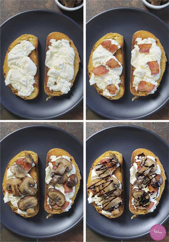 Made with sautéed mushrooms, crispy bacon, and creamy burrata, these grilled toast bites are an easy, one-pan dish that tastes restaurant-worthy. Perfect for entertaining or an indulgent lunch, this simple crostini is always a showstopper.