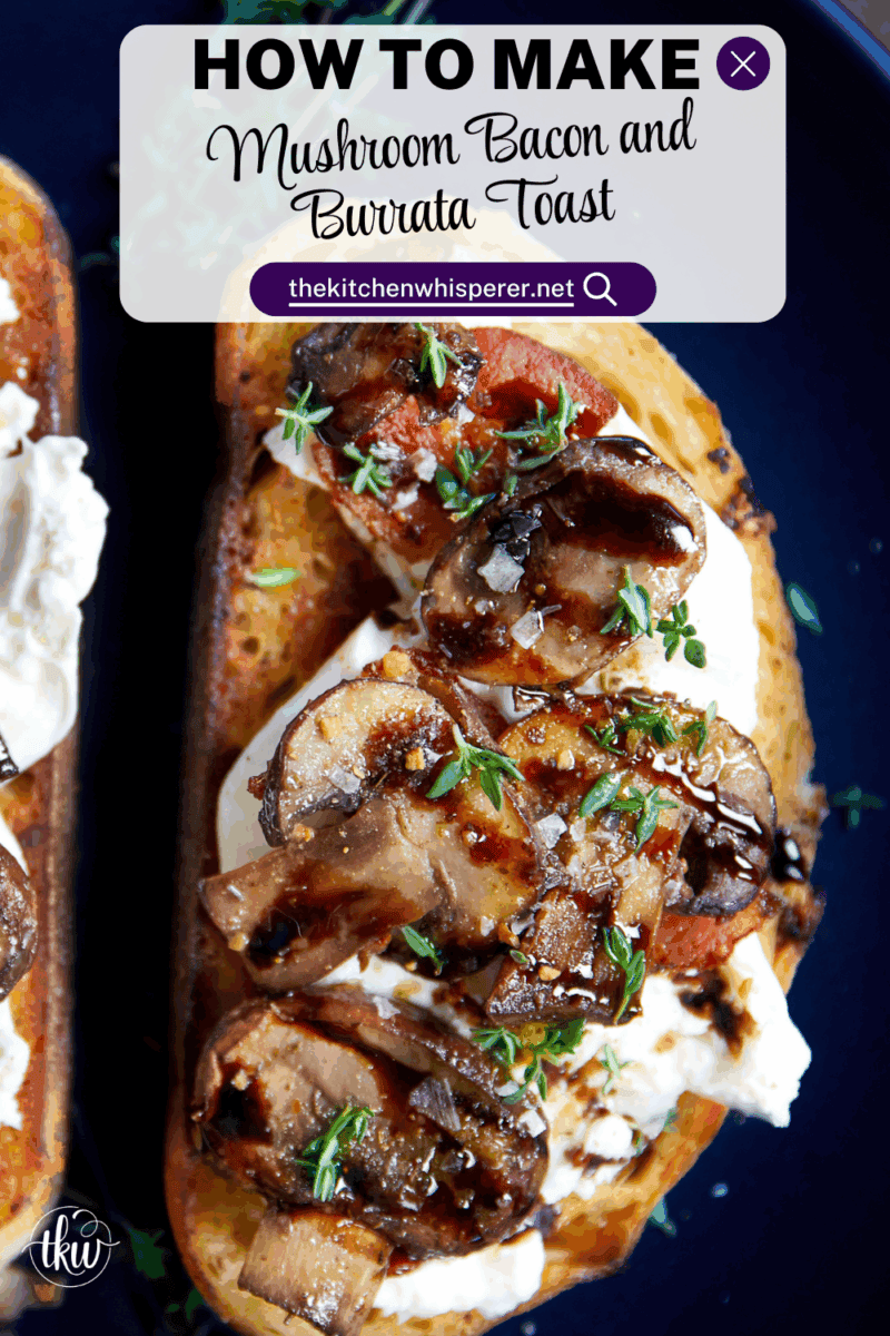 Made with sautéed mushrooms, crispy bacon, and creamy burrata, these grilled toast bites are an easy, one-pan dish that tastes restaurant-worthy. Perfect for entertaining or an indulgent lunch, this simple crostini is always a showstopper.