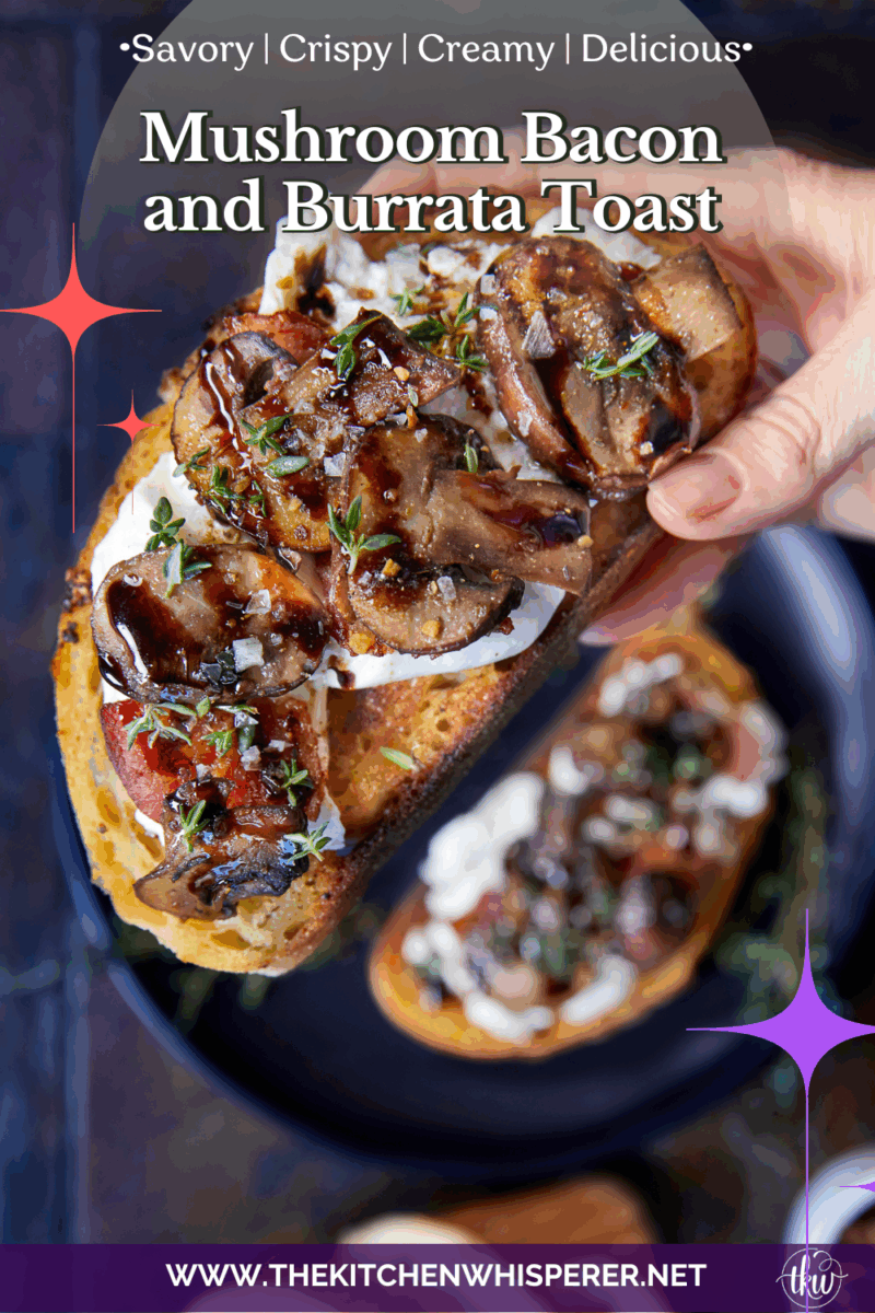 Made with sautéed mushrooms, crispy bacon, and creamy burrata, these grilled toast bites are an easy, one-pan dish that tastes restaurant-worthy. Perfect for entertaining or an indulgent lunch, this simple crostini is always a showstopper.
