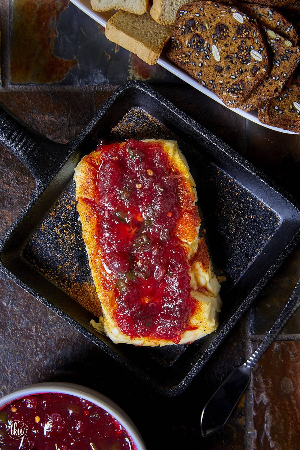 Easy Cranberry Jalapeno Smoked Cream Cheese