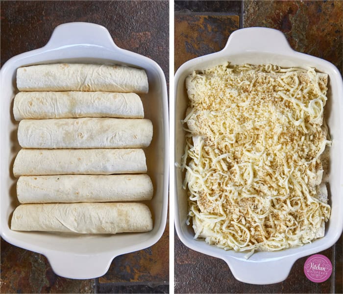 Creamy, comforting, and seriously easy, these white chicken enchiladas will immediately become a family favorite! Soft flour tortillas packed with well-seasoned chicken and cheeses, then smothered in the most decadent sour cream sauce. Perfect for a quick weeknight meal, meal prep, and freezer meals!