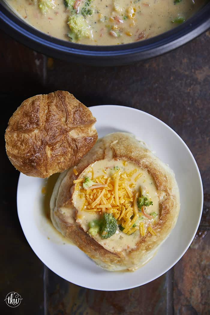 This homemade creamy broccoli cheddar soup is rich with real sharp cheddar, simple ingredients, and big on comfort food flavor. It's cheesy, cozy, and endlessly comforting, making it feel like a warm hug for your soul with every bite.
