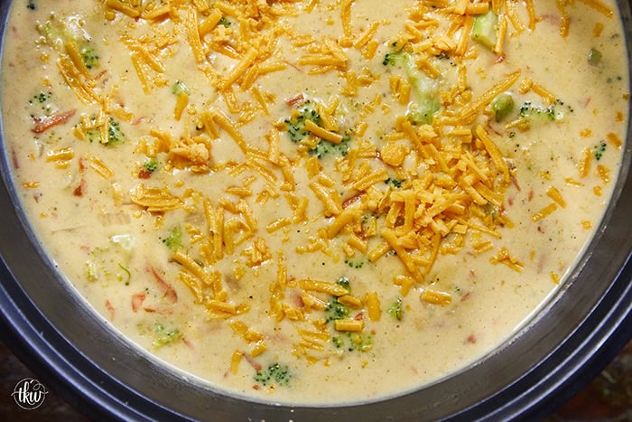 This homemade creamy broccoli cheddar soup is rich with real sharp cheddar, simple ingredients, and big on comfort food flavor. It's cheesy, cozy, and endlessly comforting, making it feel like a warm hug for your soul with every bite.