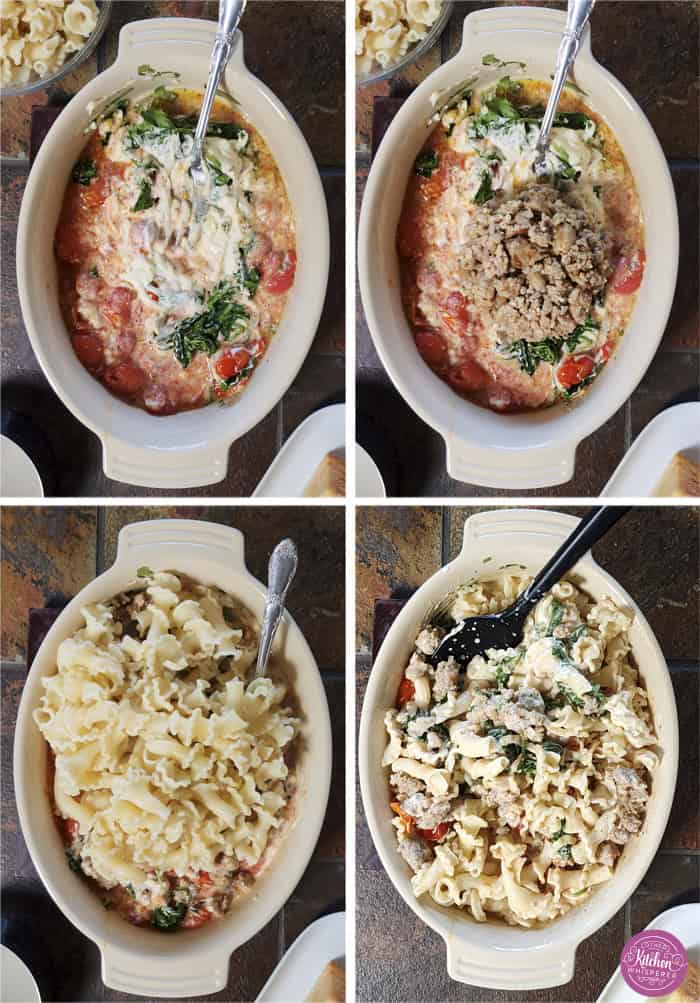 Made with Italian sausage, spinach, cherry tomatoes, and creamy Boursin cheese, this pasta is rich, comforting, and ready in under 30 minutes. It's an easy go-to for meal prep or a cozy night in.