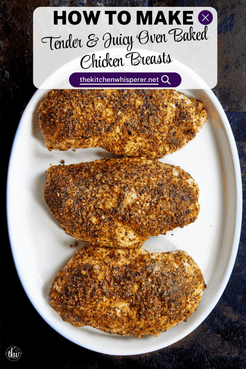 Made with just 4 ingredients, this chicken breast recipe is foolproof and delivers the most flavorful, juiciest, tender chicken. It's packed with bold flavor and works perfectly for a quick weeknight dinner or simple meal prep.