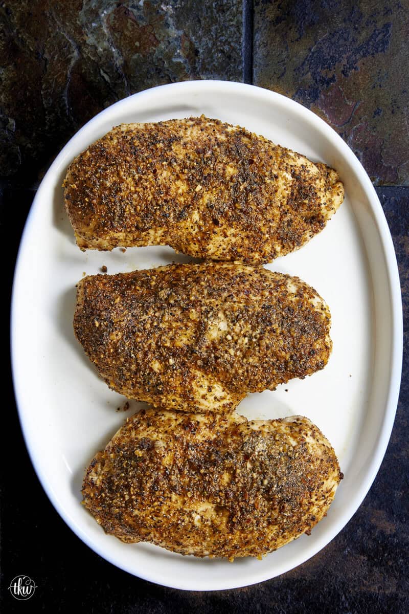 Made with just 4 ingredients, this chicken breast recipe is foolproof and delivers the most flavorful, juiciest, tender chicken. It's packed with bold flavor and works perfectly for a quick weeknight dinner or simple meal prep.