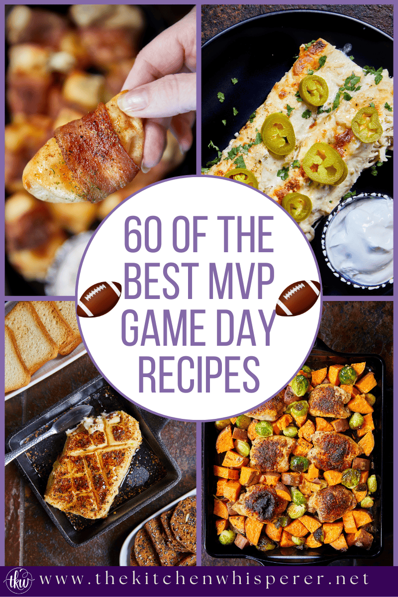 A collection of 60 of the best Game Day Recipes to make you the MVP of the food game. Cheer on your favorite team with a spread of delicious and easy championship recipes!