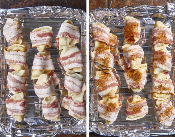 Crispy, creamy, and incredibly snackable, these baked bacon-wrapped pierogies are always the first to go. Made with just 3 simple ingredients, the pierogies stay soft and creamy on the inside while the seasoned bacon wrapping turns perfectly crispy. This is the bite that everyone keeps reaching for!
