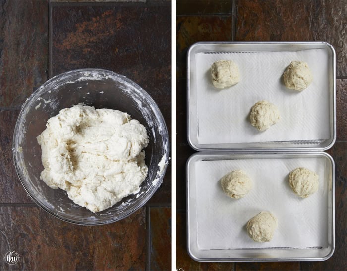 There is nothing quite like the smell of warm, buttery biscuits in the kitchen to bring back those childhood memories of Mom's kitchen. My family's tried-and-true buttermilk drop biscuits are pure love, with a golden crunch, a fluffy center, and a buttery bite!