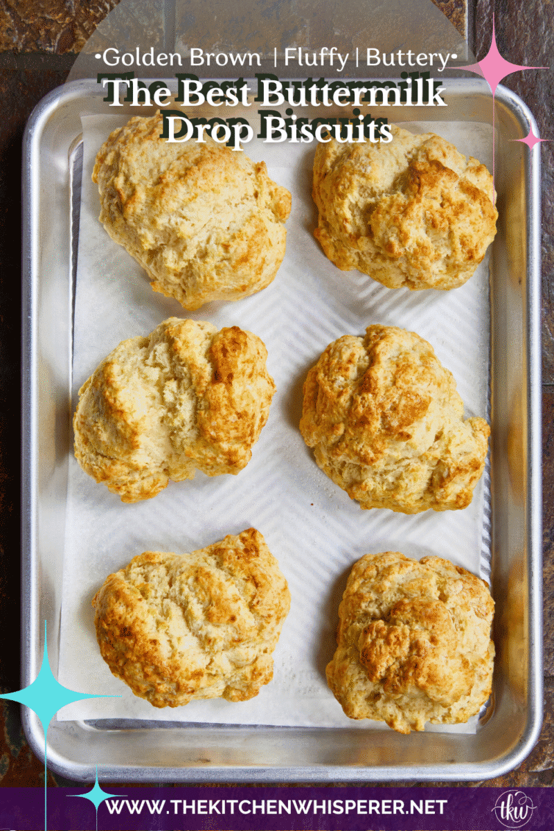 There is nothing quite like the smell of warm, buttery biscuits in the kitchen to bring back those childhood memories of Mom's kitchen. My family's tried-and-true buttermilk drop biscuits are pure love, with a golden crunch, a fluffy center, and a buttery bite!